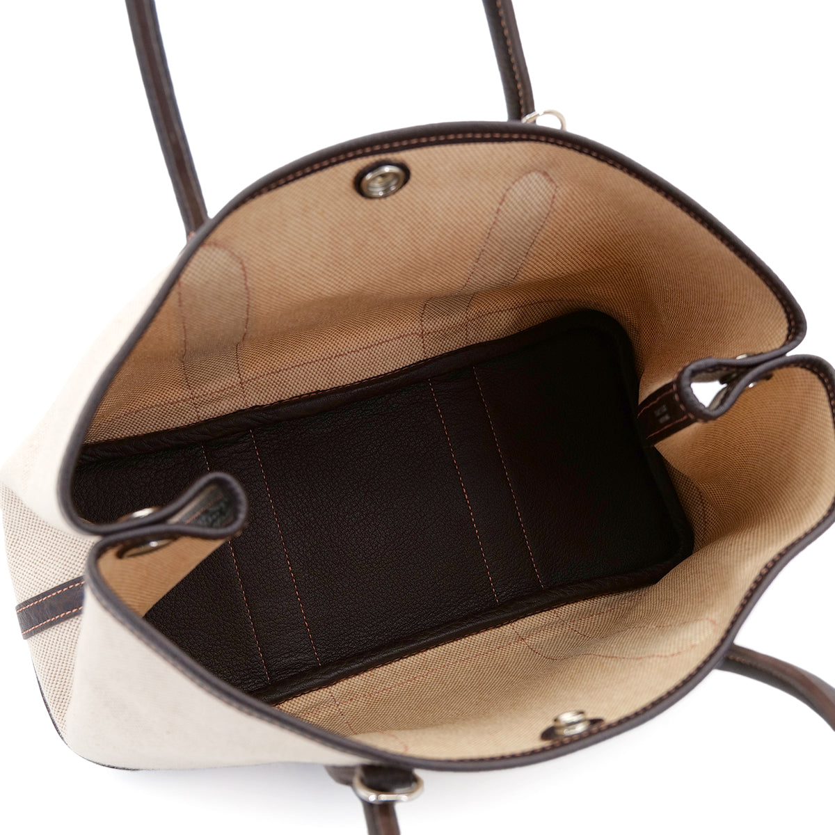 Luxury Promise Japan HERMES GARDEN PARTY TPM MARON TOILE H BUFFLE SKIPPER HAND SHOULDER BAG □I 90303608