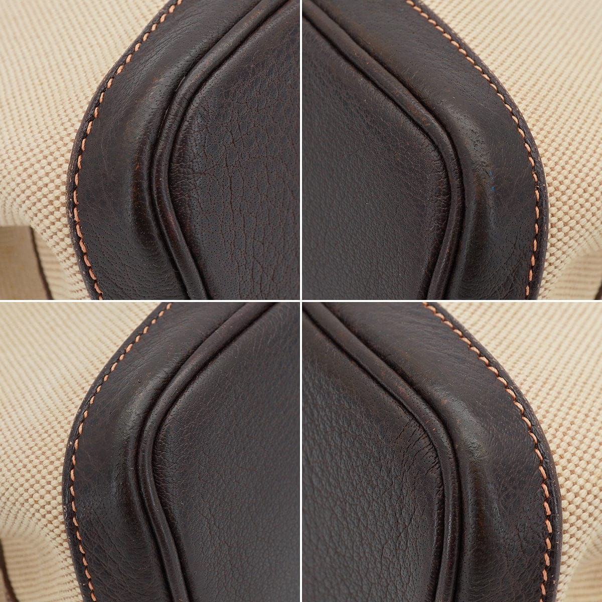Luxury Promise Japan HERMES GARDEN PARTY TPM MARRON TOILE H HAND SHOULDER BAG 2005 SQUARE I 90334297