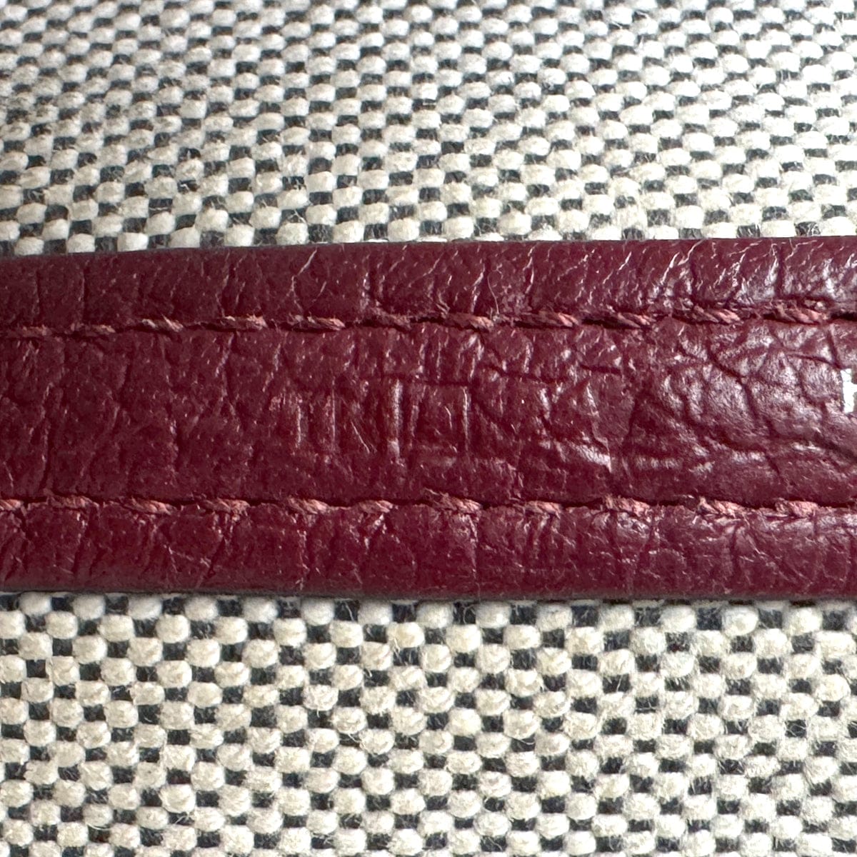 Luxury Promise Japan HERMES GARDEN PARTY TPM ROUGE H TOILE GM BUFFLE SKIPPER HAND BAG 2013 SQUARE Q 90315023