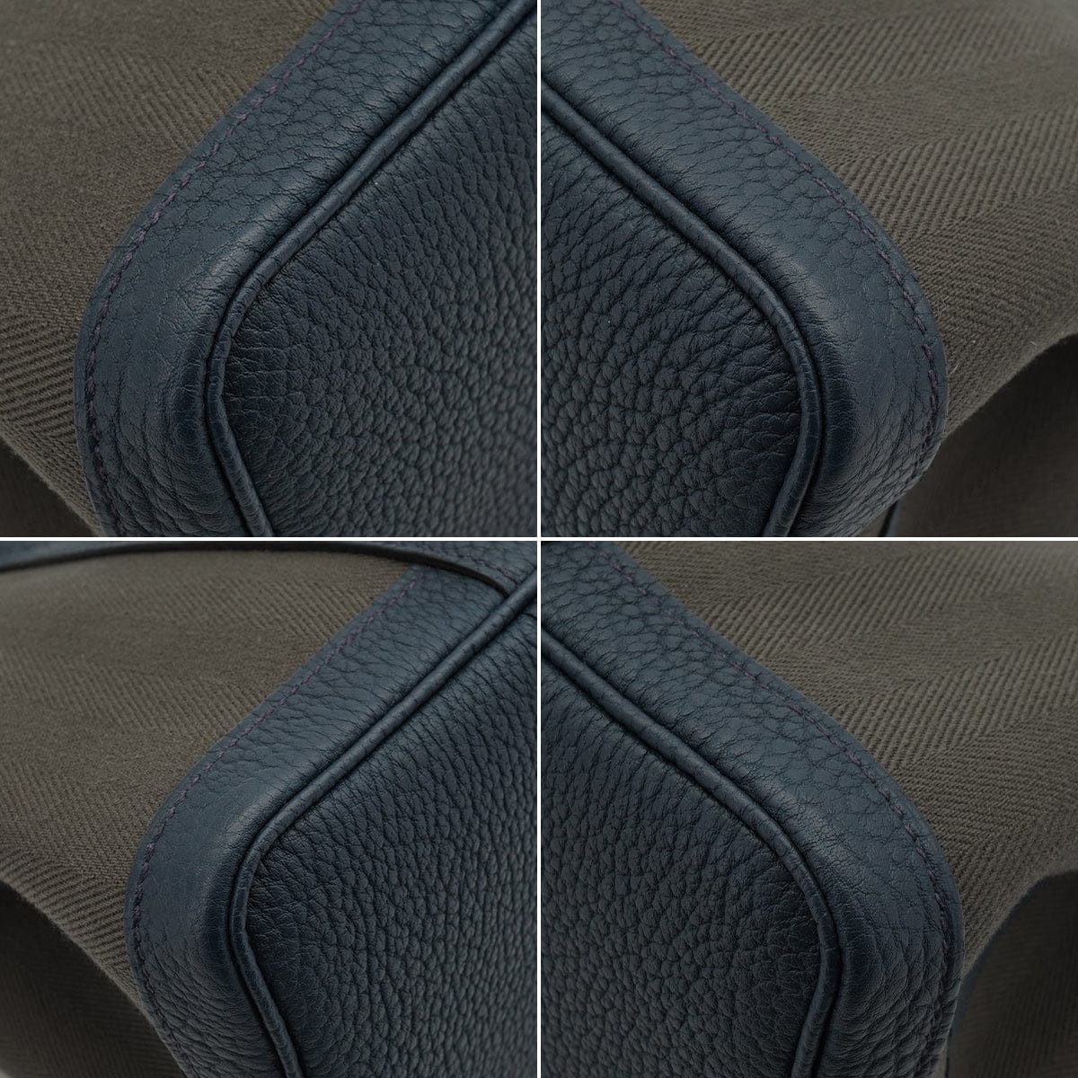 Luxury Promise Japan HERMES GARDEN PARTY TPM VERT DE GRIS BLUE DE PRUSSE TOILE CHEVRON VEAU NEGONDA HAND BAG 2015 T STAMP 90341719
