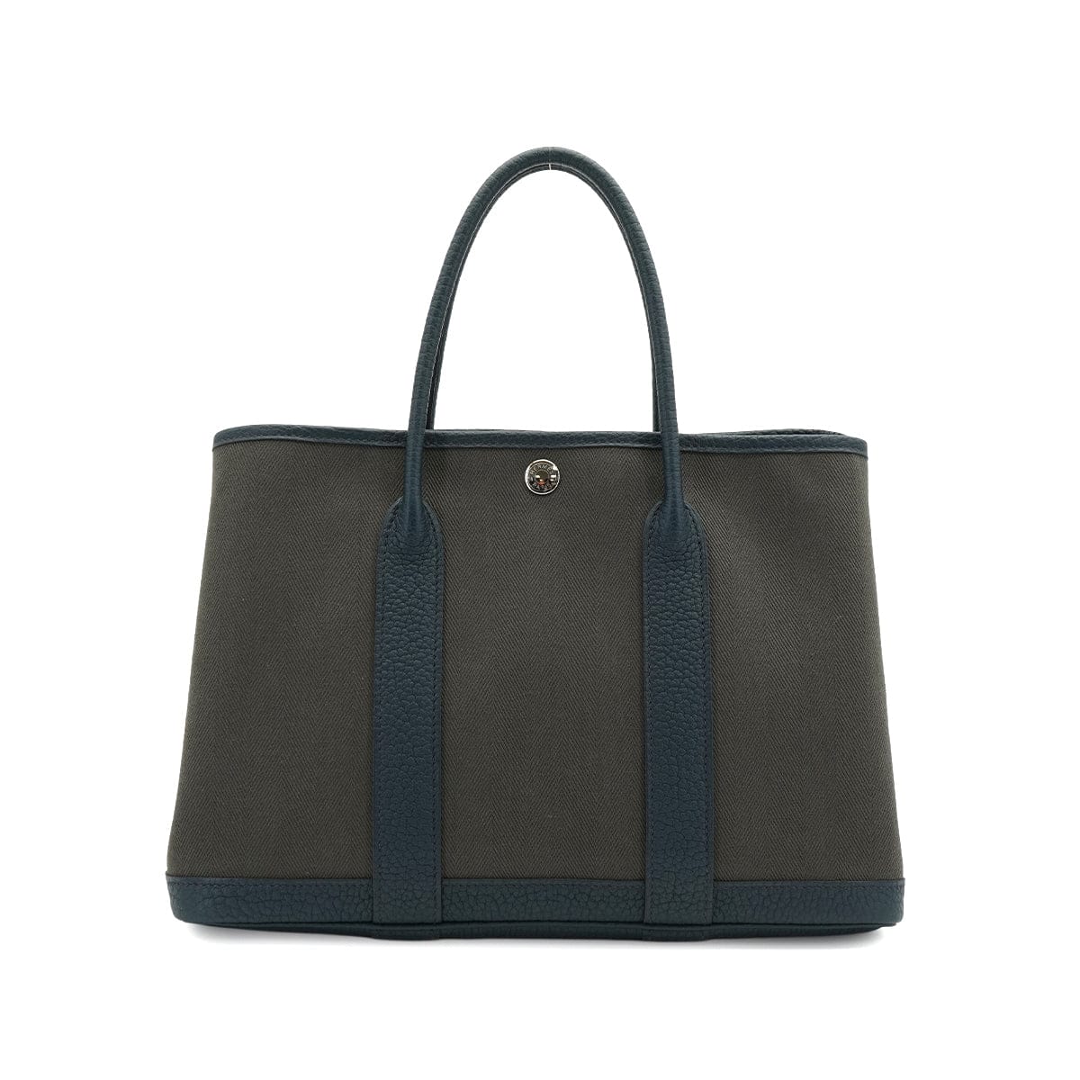 Luxury Promise Japan HERMES GARDEN PARTY TPM VERT DE GRIS BLUE DE PRUSSE TOILE CHEVRON VEAU NEGONDA HAND BAG 2015 T STAMP 90341719