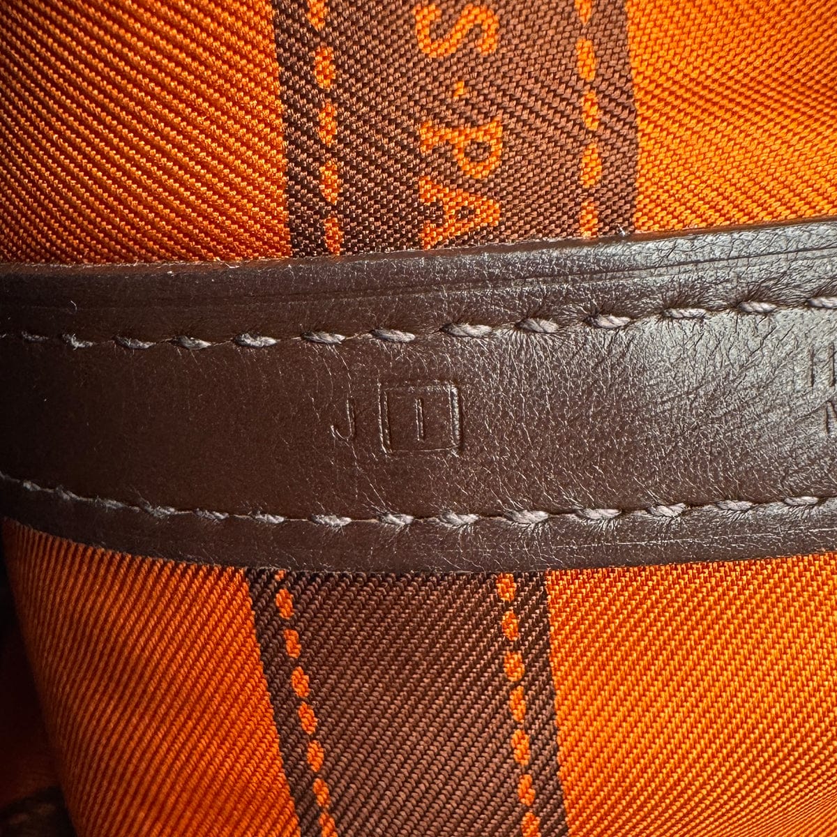Luxury Promise Japan HERMES GARDEN PARTY TWILLY TPM HAVANE VEAU GULLIVER HAND BAG 2005 SQUARE I 90318616