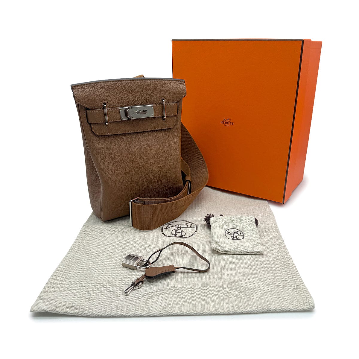 Luxury Promise Japan HERMES HAC A DOS PM ALEZAN TOGO SHOULDER BAG 2024 W STAMP PALLADIUM HARDWARE 90324447
