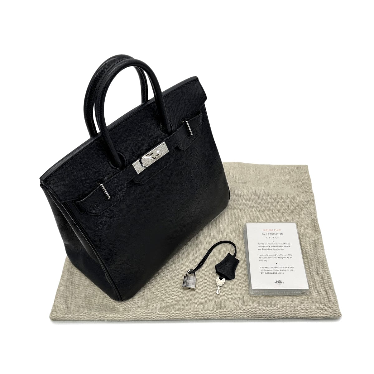 Luxury Promise Japan HERMES HAUT A COURROIES 28 BLACK VEAU EPSOM HAND BAG ▢J SHW 90294139