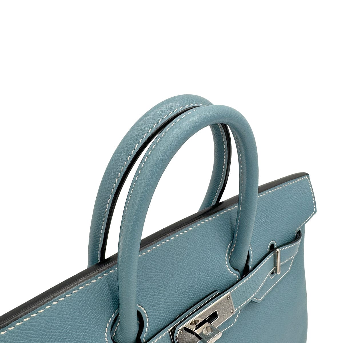 Luxury Promise Japan HERMES HAUT A COURROIES 28 BLUE JEAN VEAU EPSOM HAND BAG 2006 SQUARE J PALLADIUM HARDWARE 90324659