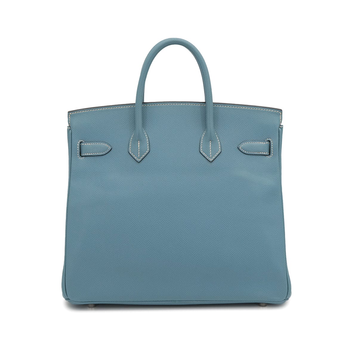 Luxury Promise Japan HERMES HAUT A COURROIES 28 BLUE JEAN VEAU EPSOM HAND BAG 2006 SQUARE J PALLADIUM HARDWARE 90324659