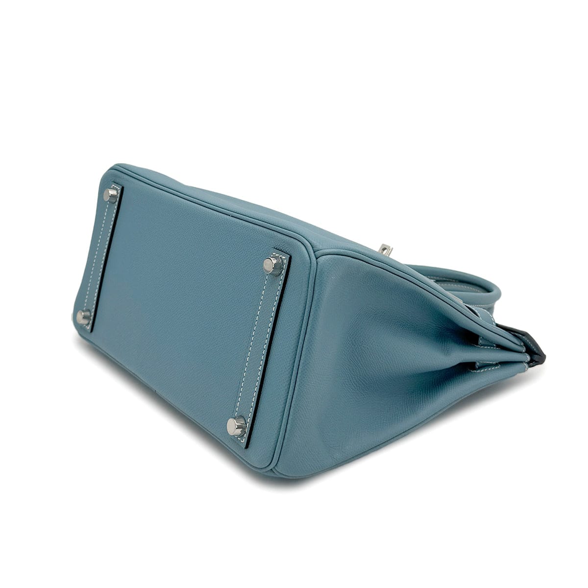 Luxury Promise Japan HERMES HAUT A COURROIES 28 BLUE JEAN VEAU EPSOM HAND BAG 2006 SQUARE J PALLADIUM HARDWARE 90324659