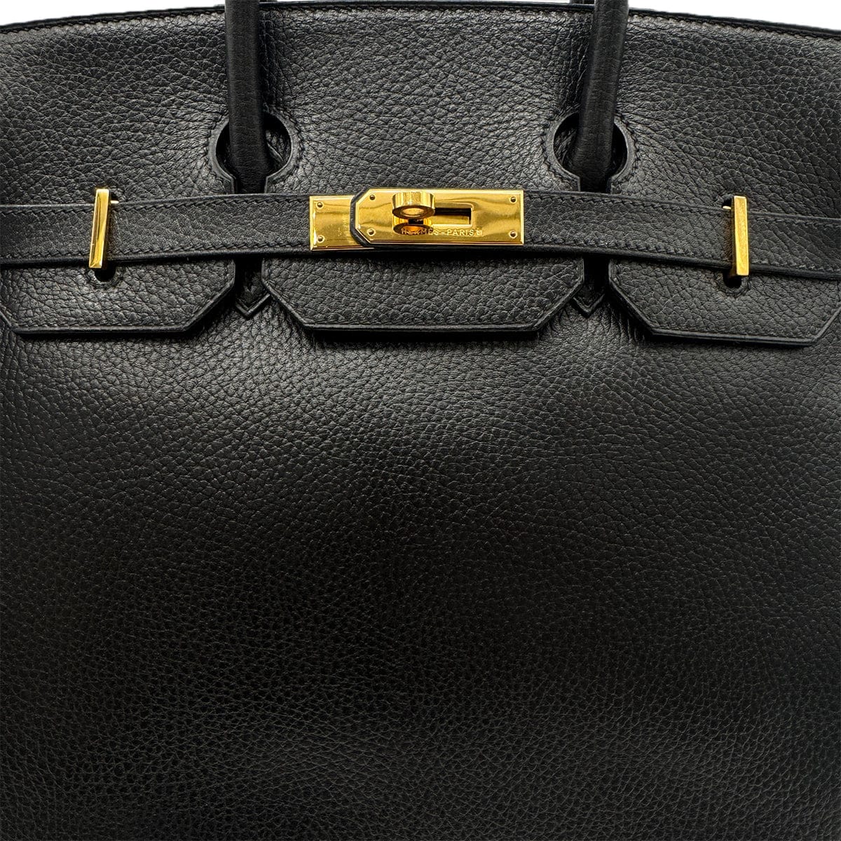 Luxury Promise Japan HERMES HAUT A COURROIES 32 BLACK ARDENNES HAND BAG 〇Z GHW 90303607