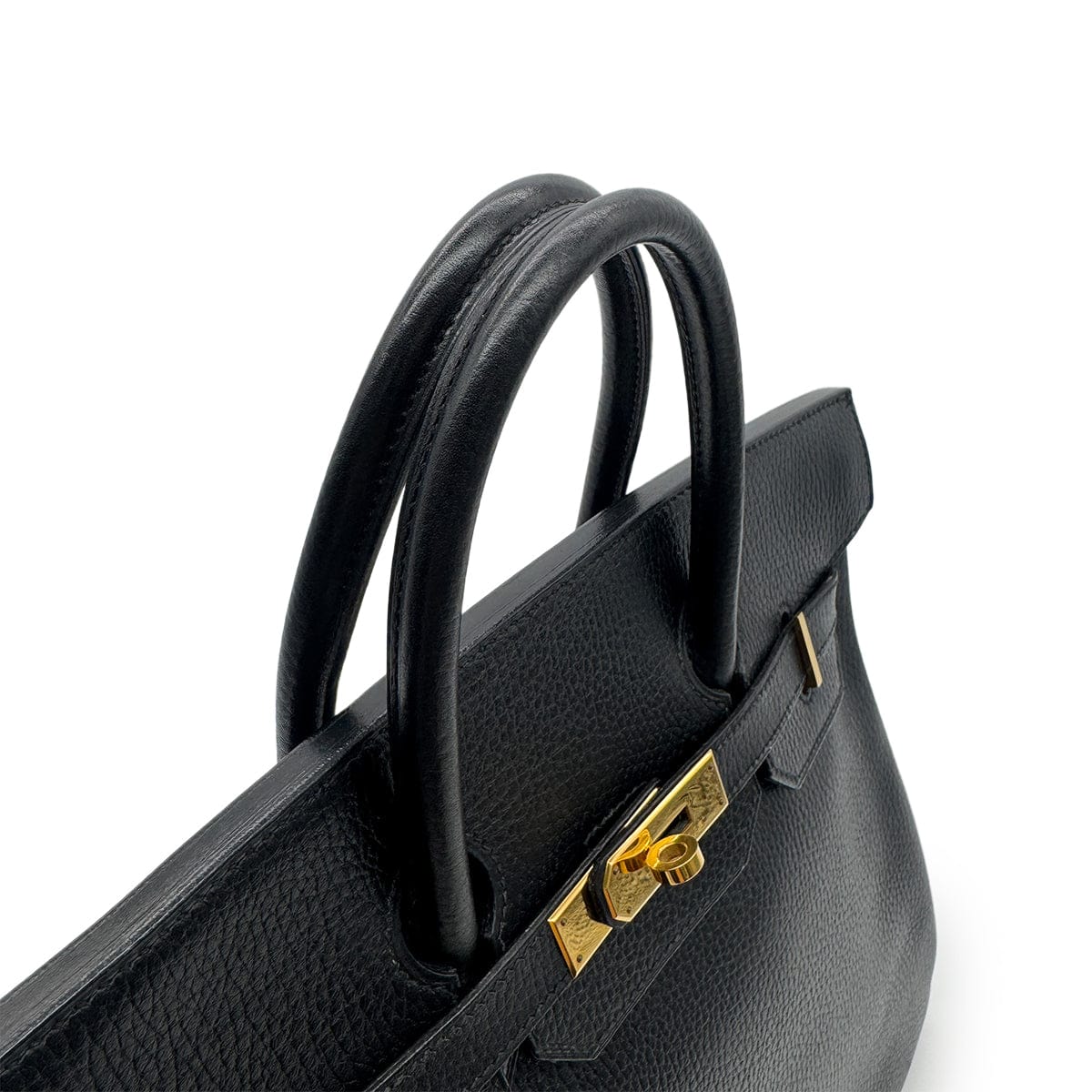 Luxury Promise Japan HERMES HAUT A COURROIES 32 BLACK ARDENNES HAND BAG 〇Z GHW 90303607