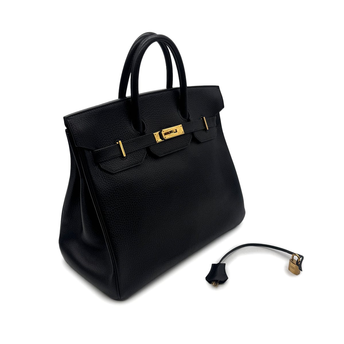 Luxury Promise Japan HERMES HAUT A COURROIES 32 BLACK ARDENNES HAND BAG 〇Z GHW 90303607