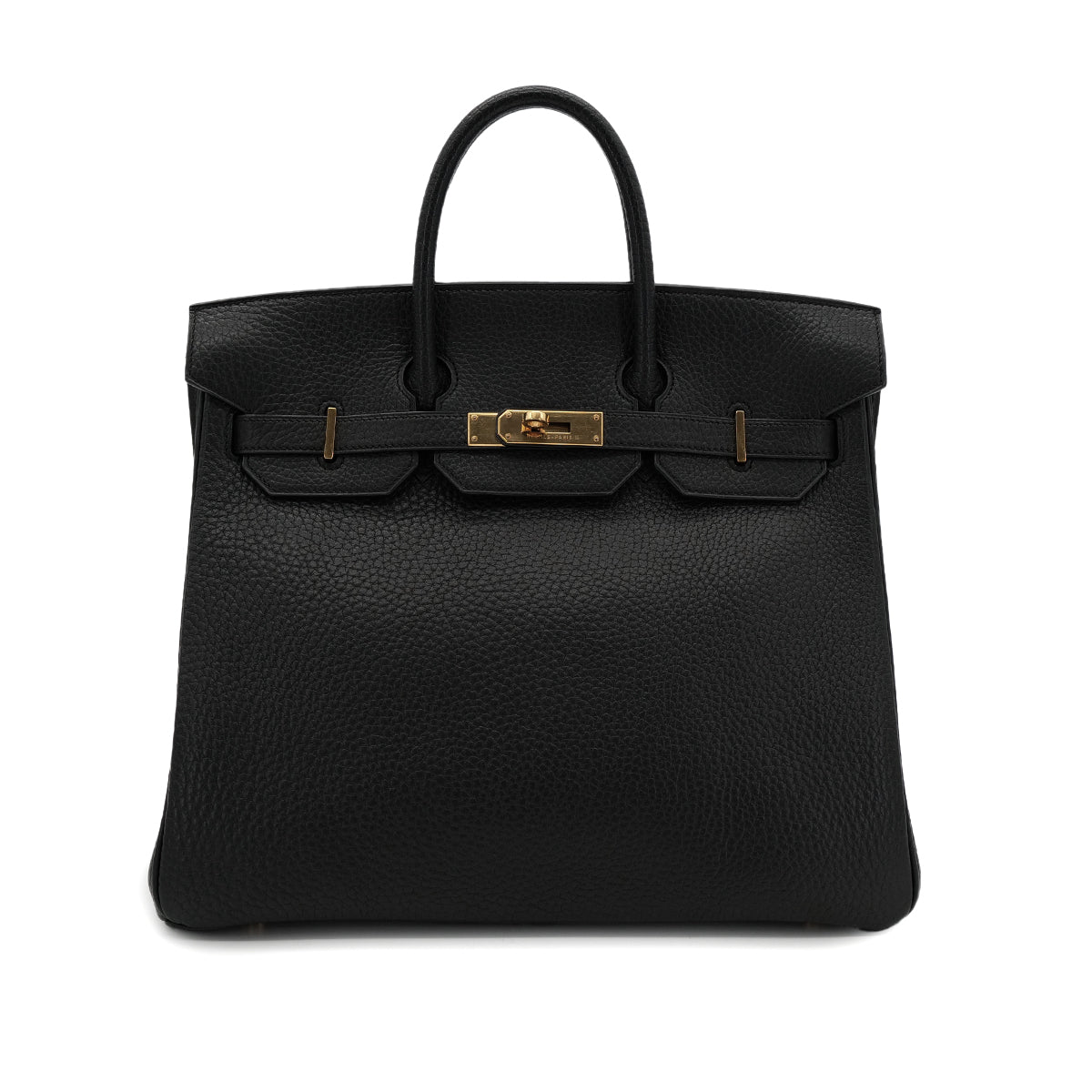 Luxury Promise Japan HERMES HAUT A COURROIES 32 BLACK FJORD HAND BAG 〇Y GHW 90303728