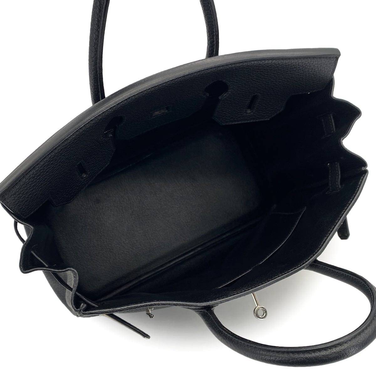 Luxury Promise Japan HERMES HAUT A COURROIES 32 BLACK TOGO HAND BAG 2003 SQUARE G PALLADIUM HARDWARE 90312516