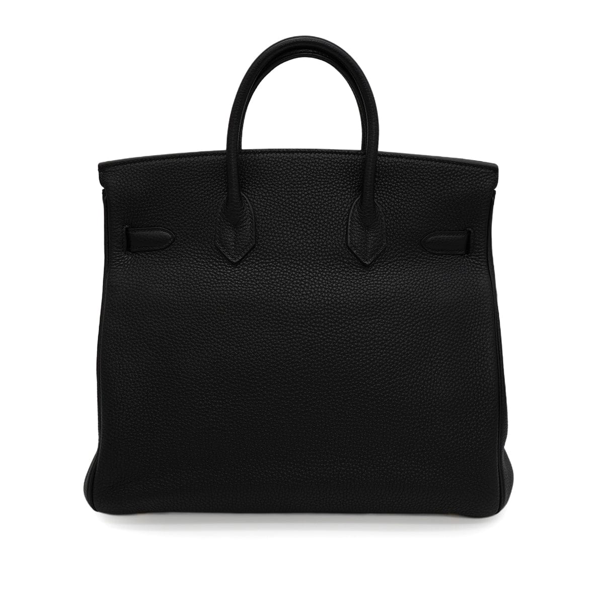 Luxury Promise Japan HERMES HAUT A COURROIES 32 BLACK TOGO HAND BAG 2004 SQUARE H GOLD HARDWARE 90345055