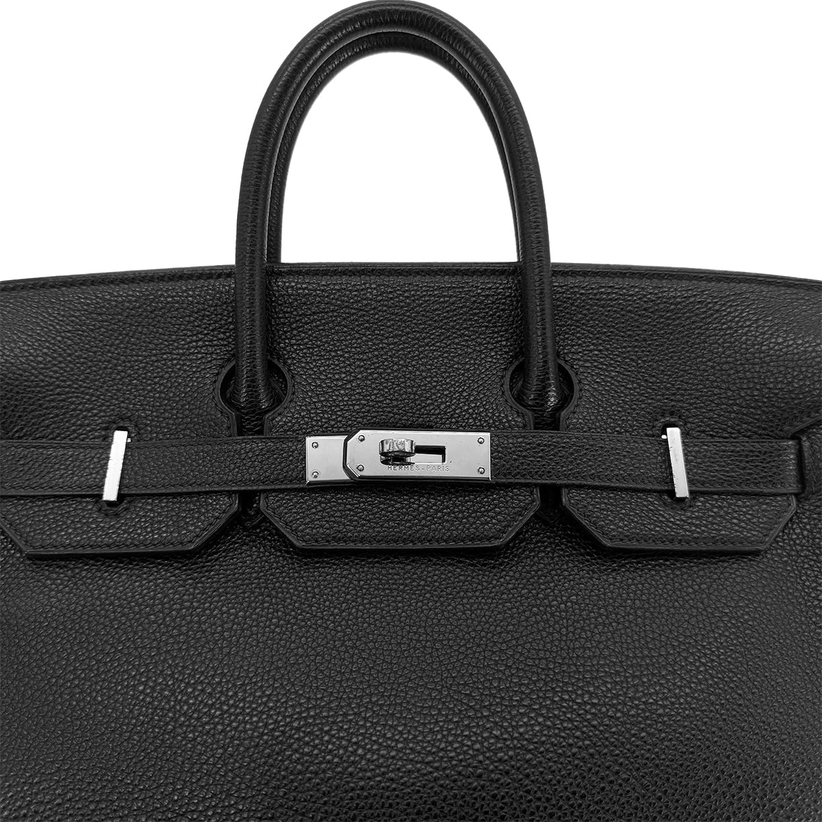 Luxury Promise Japan HERMES HAUT A COURROIES 32 BLACK TOGO HAND BAG □E SHW 90299752
