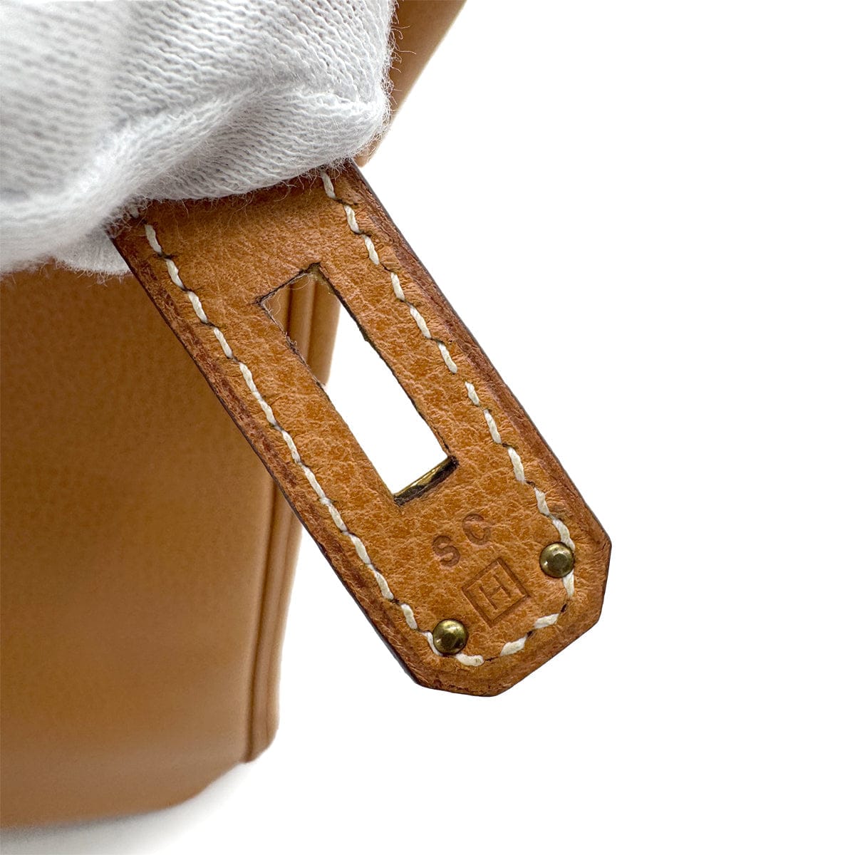 Luxury Promise Japan HERMES HAUT A COURROIES 32 NATUREL VACHE LIEGEE HAND BAG □H GHW 90300008