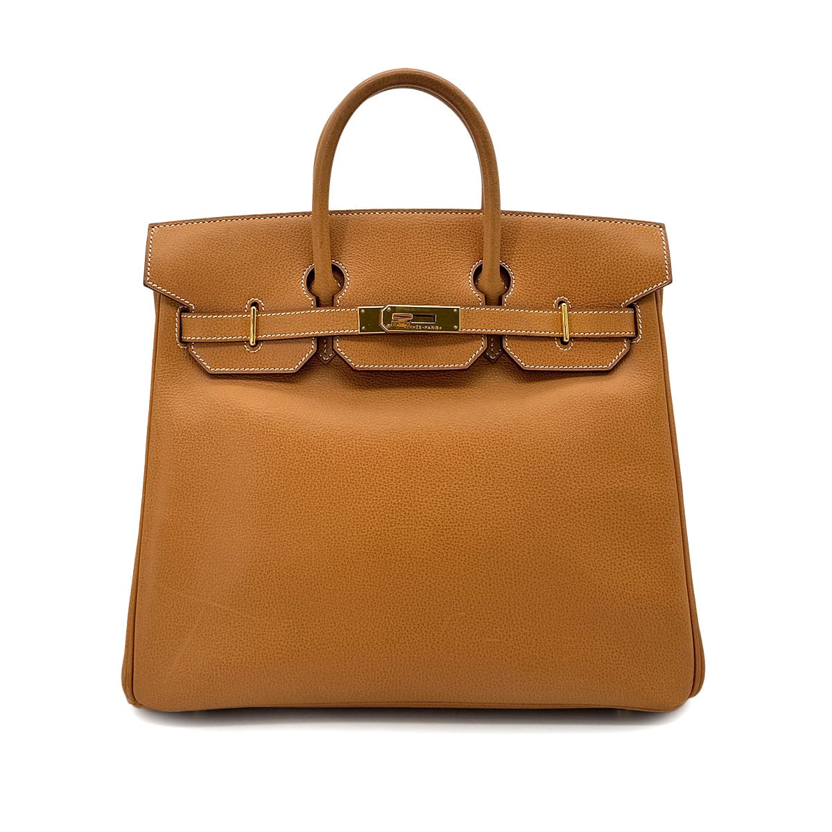 Luxury Promise Japan HERMES HAUT A COURROIES 32 NATUREL VACHE LIEGEE HAND BAG □H GHW 90300008
