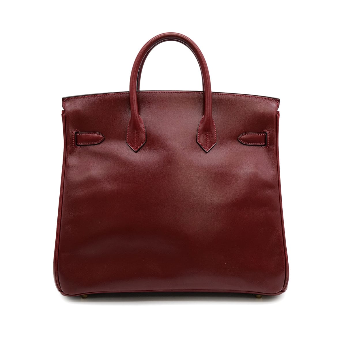 Luxury Promise Japan HERMES HAUT A COURROIES 32 ROUGE H BOXCALF HAND BAG 2002 SQUARE F GOLD HARDWARE 90314404