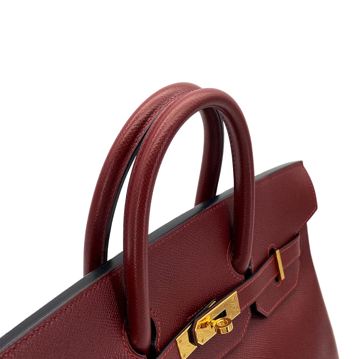 Luxury Promise Japan HERMES HAUT A COURROIES 32 ROUGE H COUCHEVEL HAND BAG 2000 SQUARE D GOLD HARDWARE 90324285