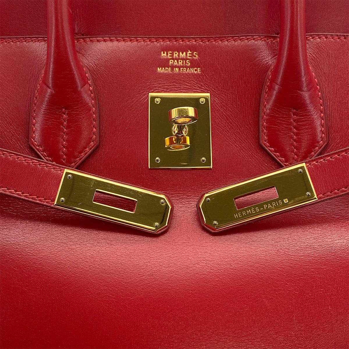Luxury Promise Japan HERMES HAUT A COURROIES 32 ROUGE VIF BOXCALF HAND BAG 1996 CIRCLE Z GOLD HARDWARE 90323448