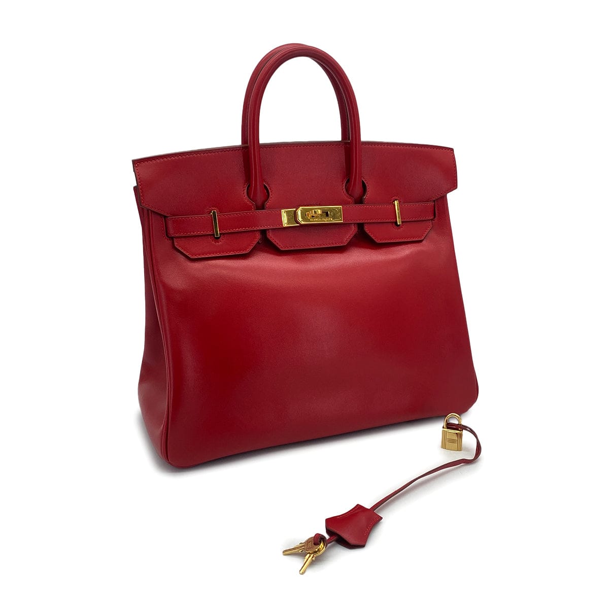 Luxury Promise Japan HERMES HAUT A COURROIES 32 ROUGE VIF BOXCALF HAND BAG 1996 CIRCLE Z GOLD HARDWARE 90323448