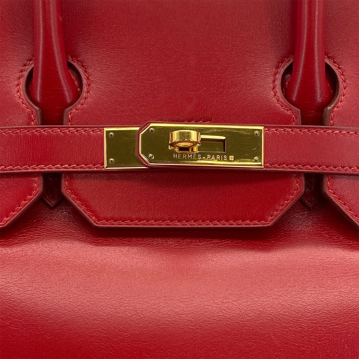 Luxury Promise Japan HERMES HAUT A COURROIES 32 ROUGE VIF BOXCALF HAND BAG 1996 CIRCLE Z GOLD HARDWARE 90323448