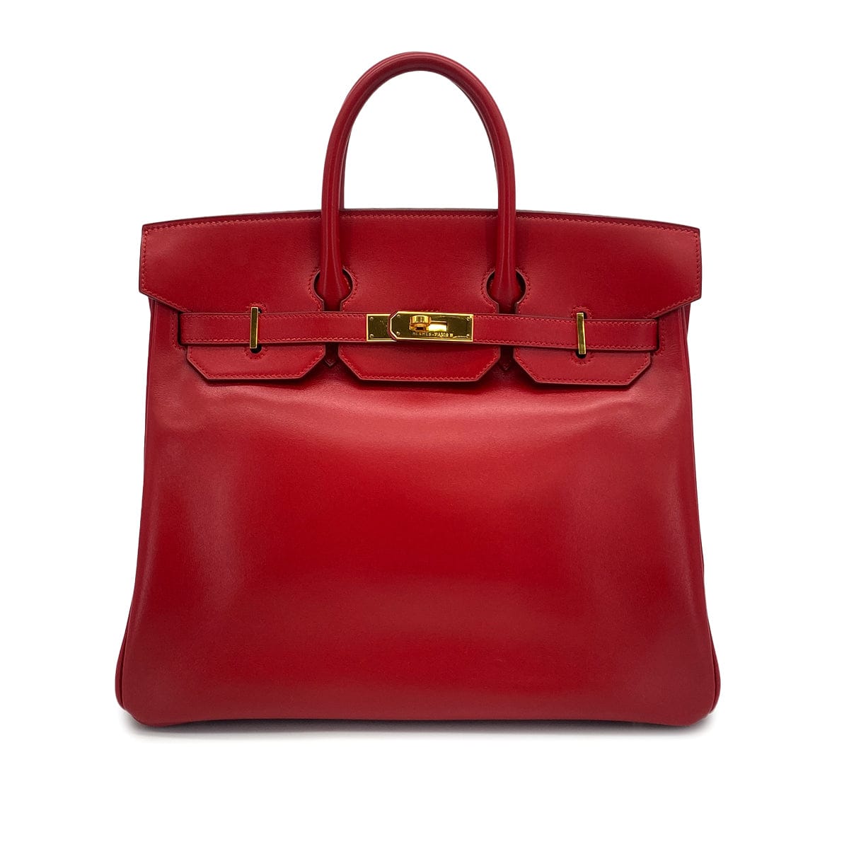Luxury Promise Japan HERMES HAUT A COURROIES 32 ROUGE VIF BOXCALF HAND BAG 1996 CIRCLE Z GOLD HARDWARE 90323448