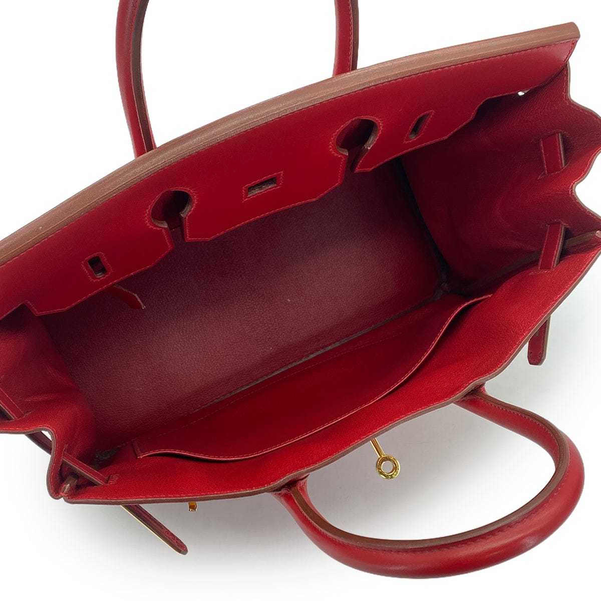 Luxury Promise Japan HERMES HAUT A COURROIES 32 ROUGE VIF BOXCALF HAND BAG 1996 CIRCLE Z GOLD HARDWARE 90323448