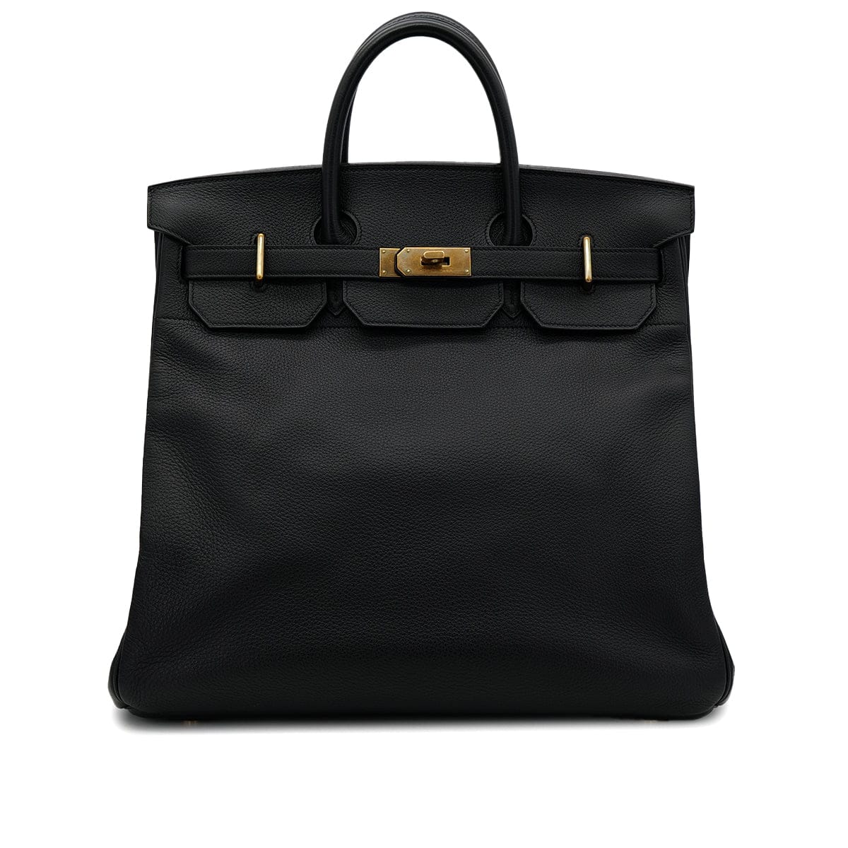 Luxury Promise Japan HERMES HAUT A COURROIES 40 BLACK TOGO HAND BAG □F GHW 90306275