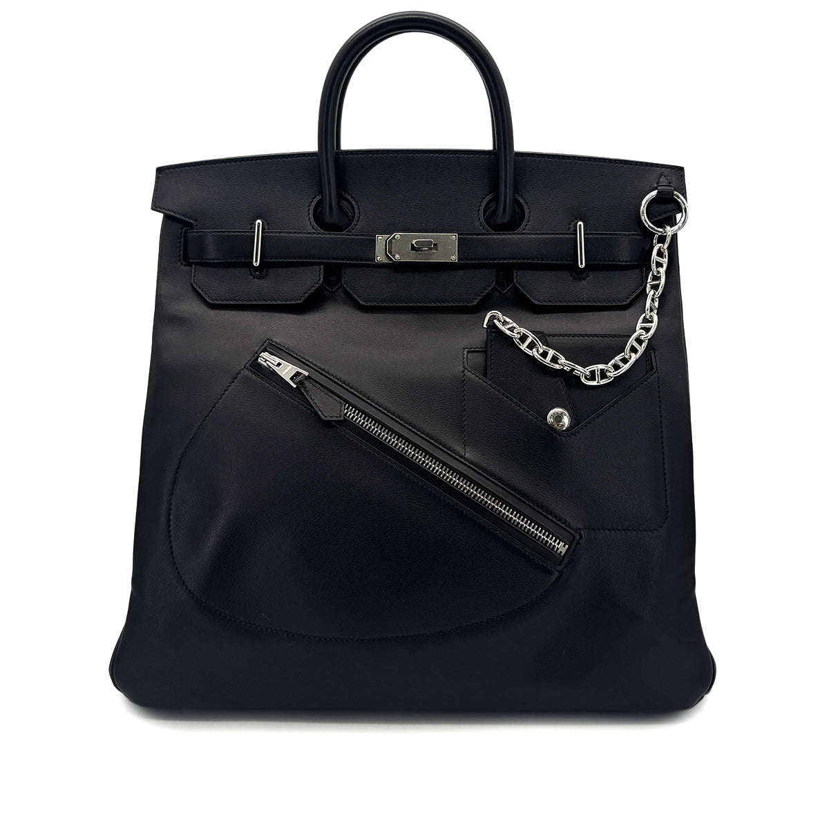Luxury Promise Japan HERMES HAUT A COURROIES 40 ROCK BLACK EVER GRAIN HAND BAG B SHW 90294967