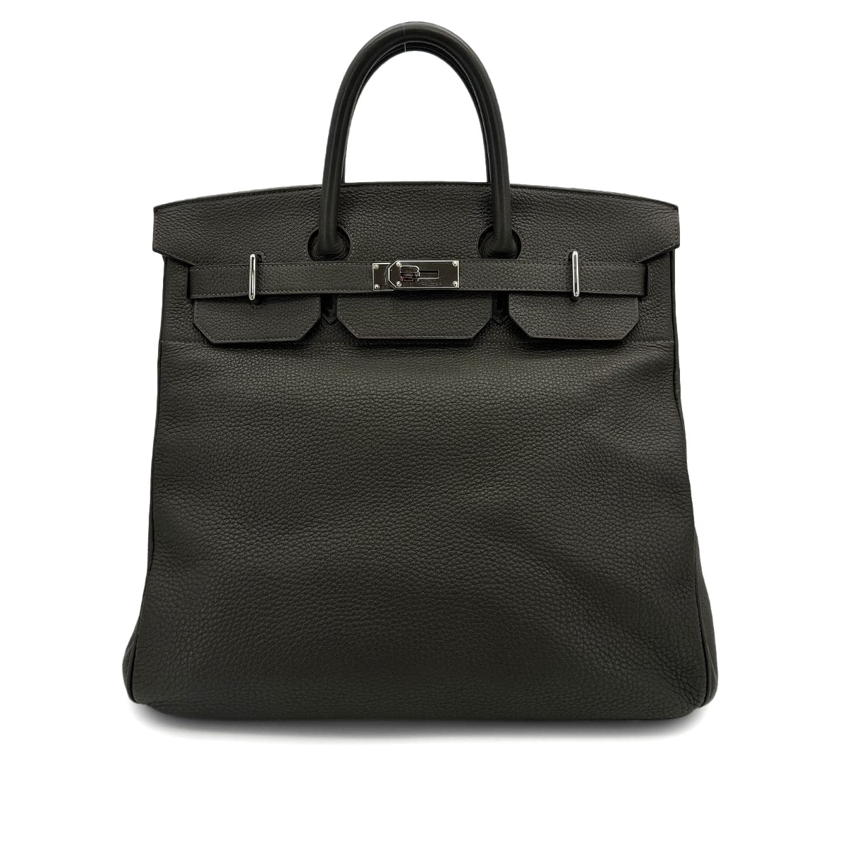 Luxury Promise Japan HERMES HAUT A COURROIES 40 VERT GRIS TAURILLON CLEMENCE HAND BAG 2012 SQUARE P PALLADIUM HARDWARE 90314529