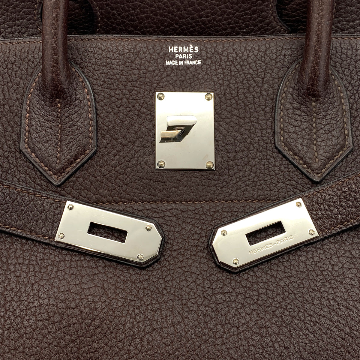 Luxury Promise Japan HERMES HAUT A COURROIES 45 CHOCOLAT TOGO HAND BAG □C SHW 90301846