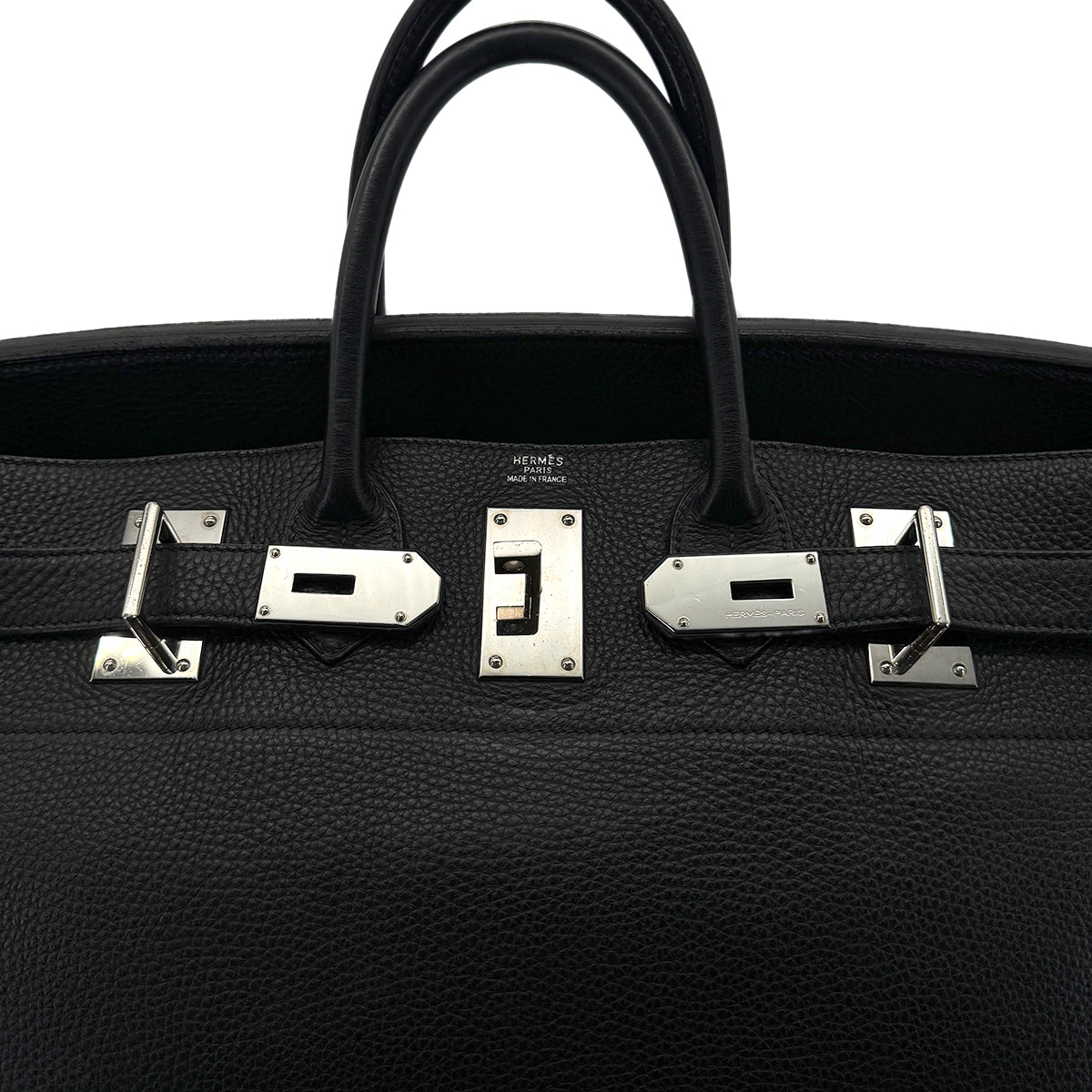 Luxury Promise Japan HERMES HAUT A COURROIES 50 BLACK TOGO HAND BAG □H SHW 90302895