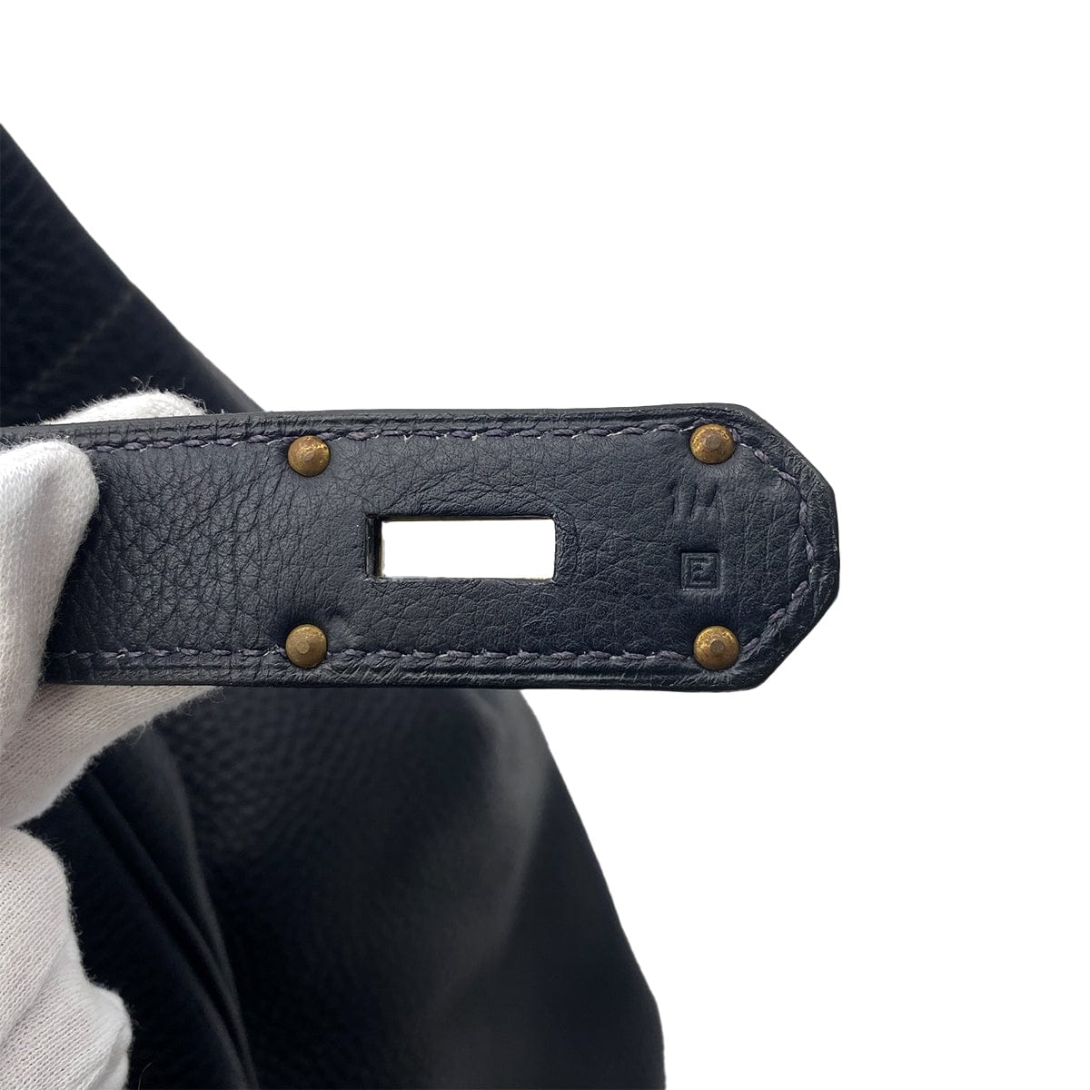 Luxury Promise Japan HERMES HAUT A COURROIES 50 BLUE INDIGO TOGO HAND BAG □E GHW 90304764