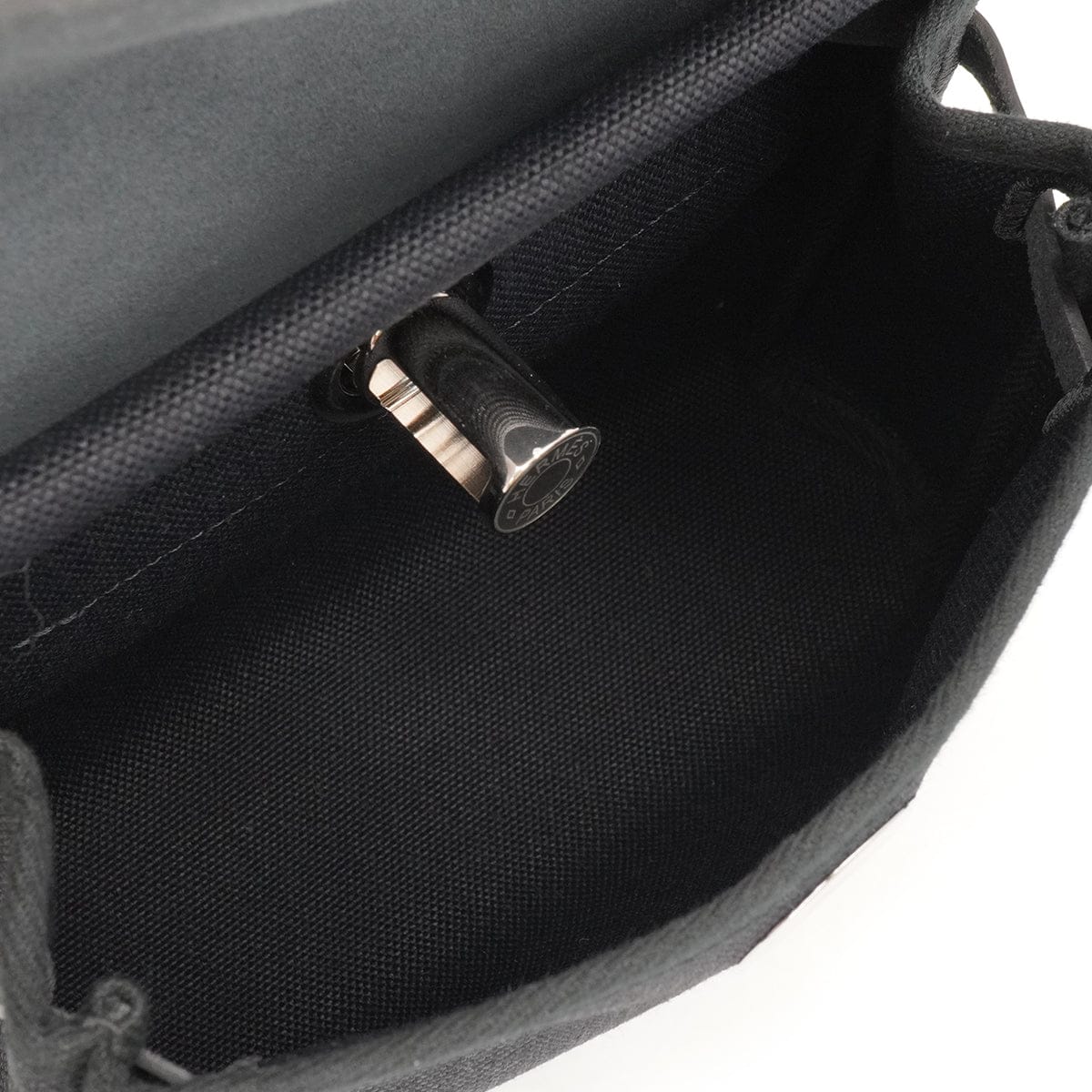 Luxury Promise Japan HERMES HER BAG ZIP 20 MINI BLACK VACHE HUNTER TOILE MILITAIRE SHOULDER BAG 2025 K STAMP 90345059