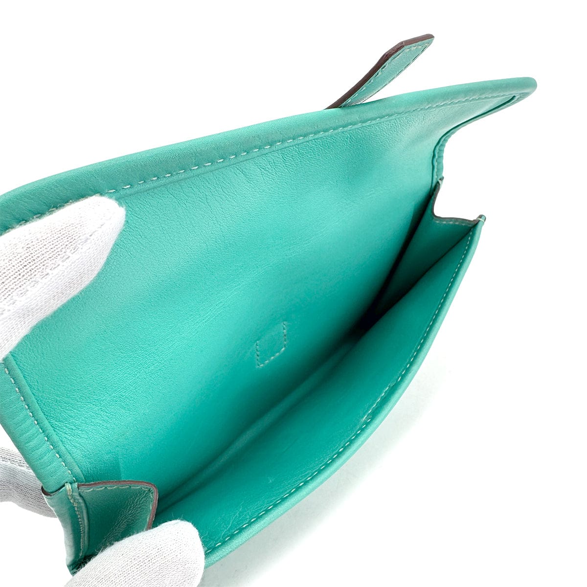 Luxury Promise Japan HERMES JIGE DUO LAGON SWIFT CLUTCH BAG □L 90306368
