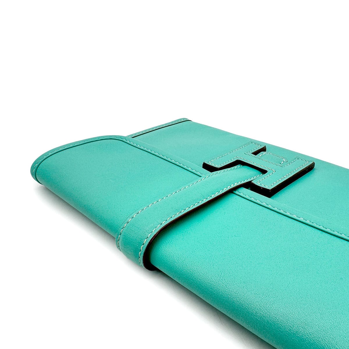 Luxury Promise Japan HERMES JIGE DUO LAGON SWIFT CLUTCH BAG □L 90306368