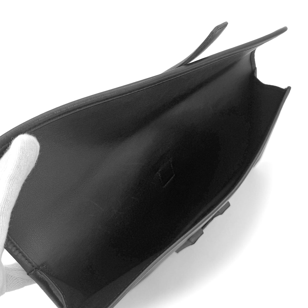 Luxury Promise Japan HERMES JIGE ELAN 29 BLACK VEAU SWIFT CLUTCH BAG X 90296049