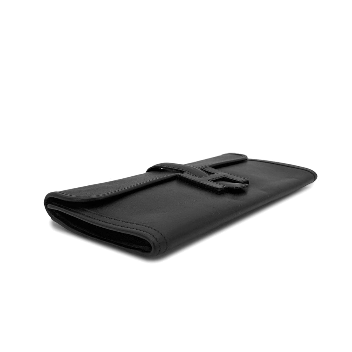 Luxury Promise Japan HERMES JIGE ELAN 29 BLACK VEAU SWIFT CLUTCH BAG X 90296049