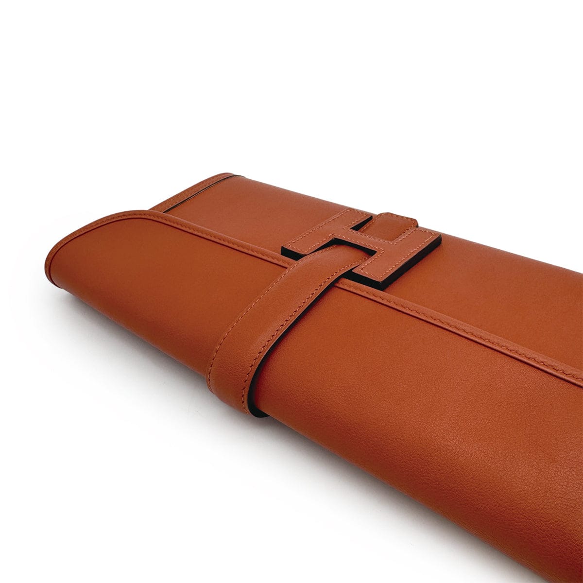 Luxury Promise Japan HERMES JIGE ELAN 29 CUIVRE VEAU SWIFT CLUTCH BAG X 90310328