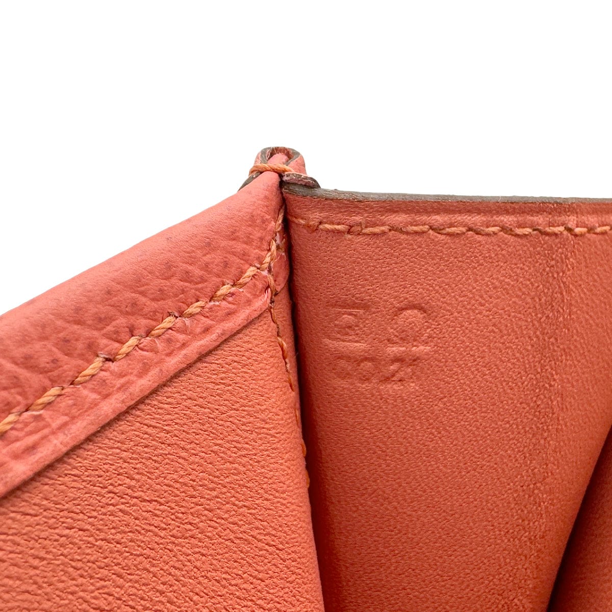Luxury Promise Japan HERMES JIGE ELAN 29 FLAMINGO VEAU EPSOM CLUTCH BAG 2013 SQUARE Q 90312503