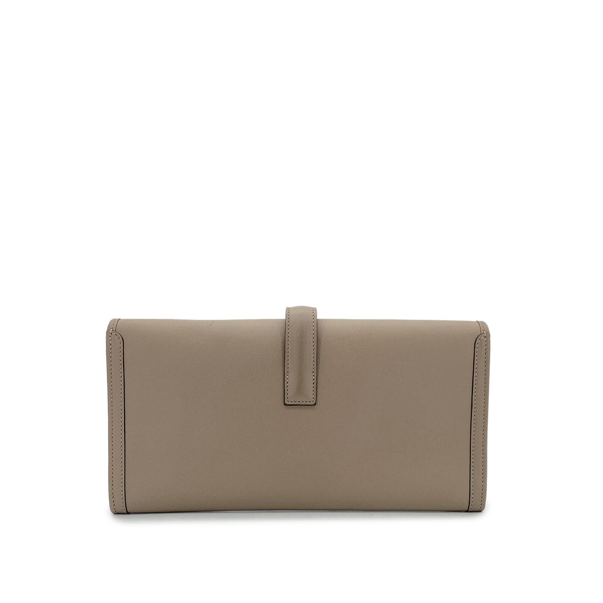 Luxury Promise Japan HERMES JIGE ELAN 29 GRIS ASPHALTE VEAU SWIFT CLUTCH BAG A 90296677