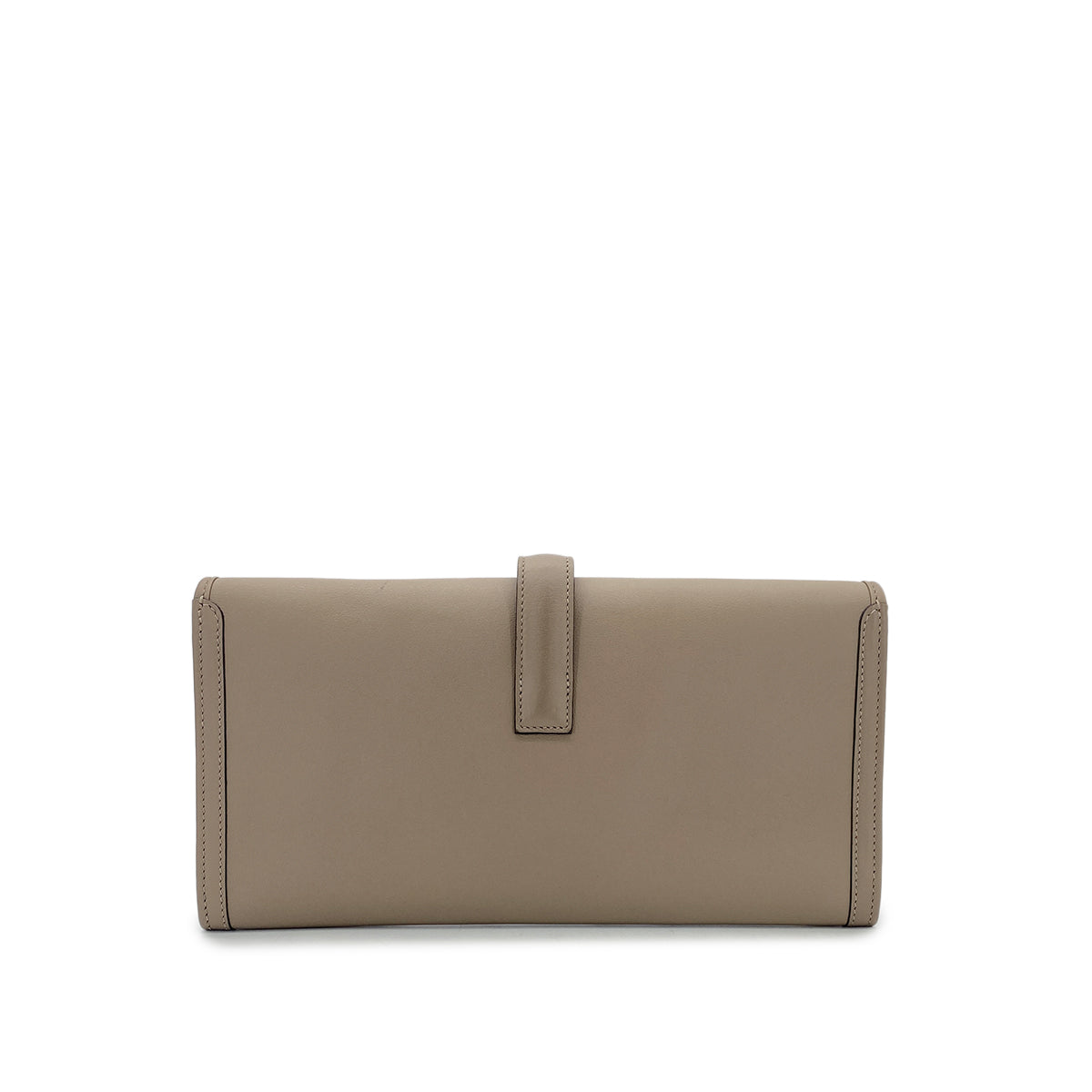 Luxury Promise Japan HERMES JIGE ELAN 29 GRIS ASPHALTE VEAU SWIFT CLUTCH BAG A 90296677