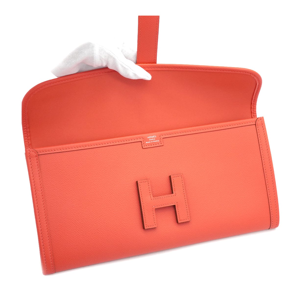 Luxury Promise Japan HERMES JIGE ELAN 29 ROSE JAIPUR EPSOM CLUTCH BAG 2017 A STAMP 90337653