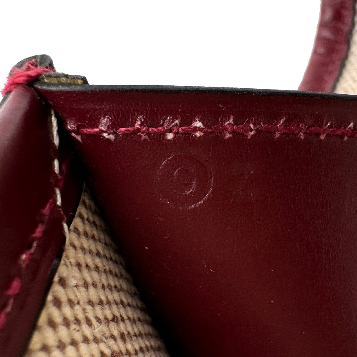 Luxury Promise Japan HERMES JIGE GM ROUGE H BOXCALF CLUTCH BAG 1977 CIRCLE G 90323518