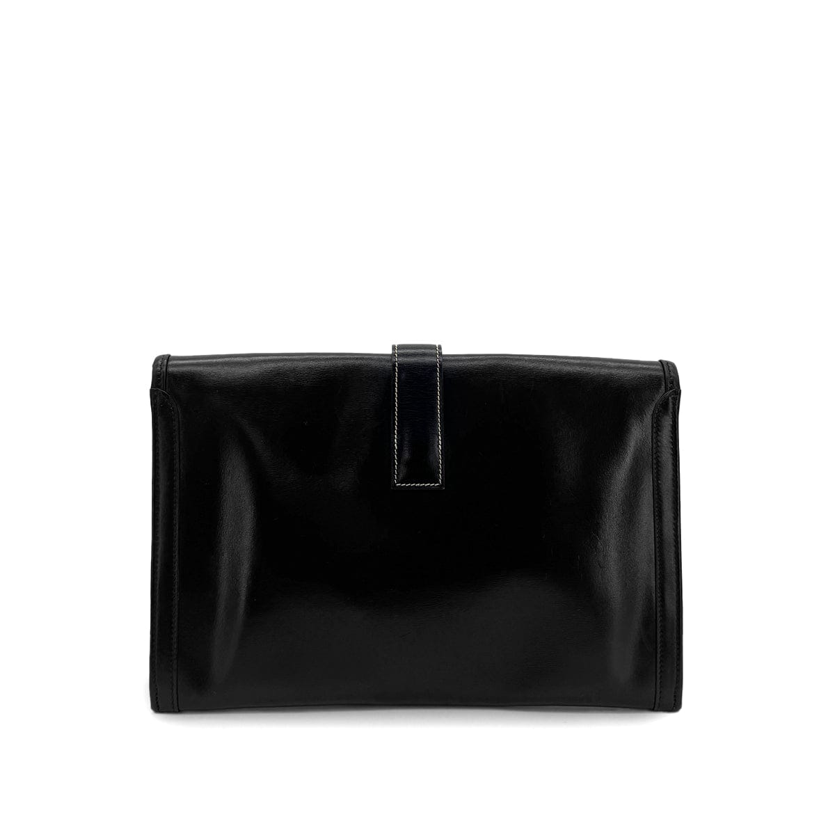 Luxury Promise Japan HERMES JIGE PM BLACK BOXCALF CLUTCH BAG 〇L 90300029