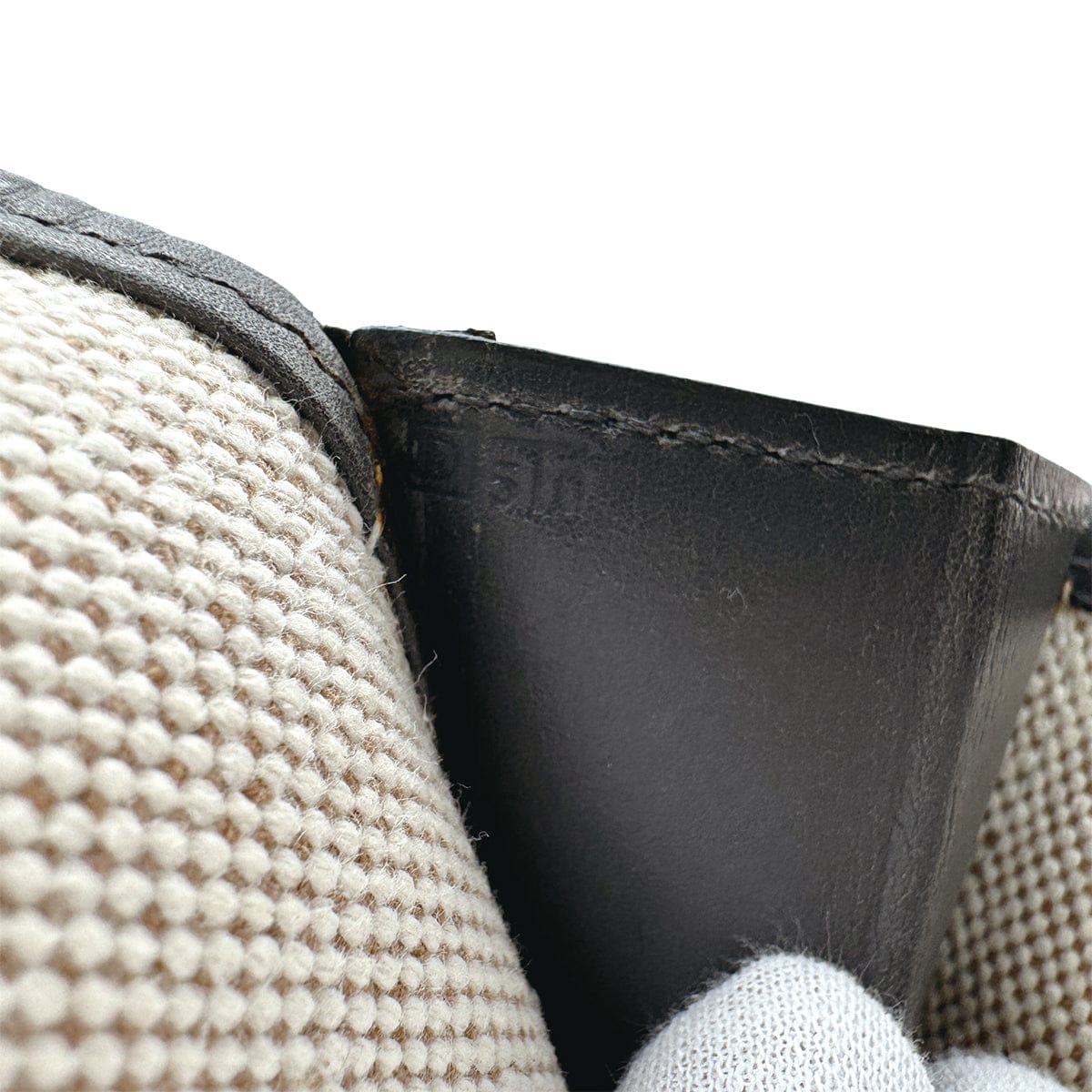 Luxury Promise Japan HERMÈS JIGE PM CLUTCH BAG ECRU GRAPHITE BISCUIT BOX CALF 2000 SQUARE D 90313411