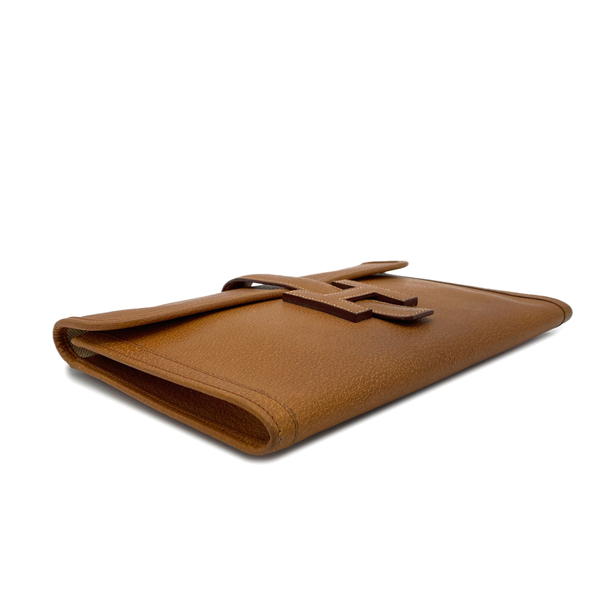 Luxury Promise Japan HERMES JIGE PM GOLD PIGSKIN CLUTCH BAG 〇V 90299318