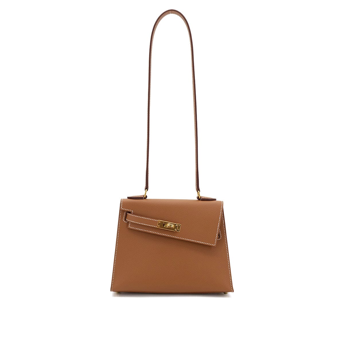 Luxury Promise Japan HERMES KELLY 20 SELLIER EN DESORDRE GOLD EPSOM SHOULDER BAG B GHW 90305997