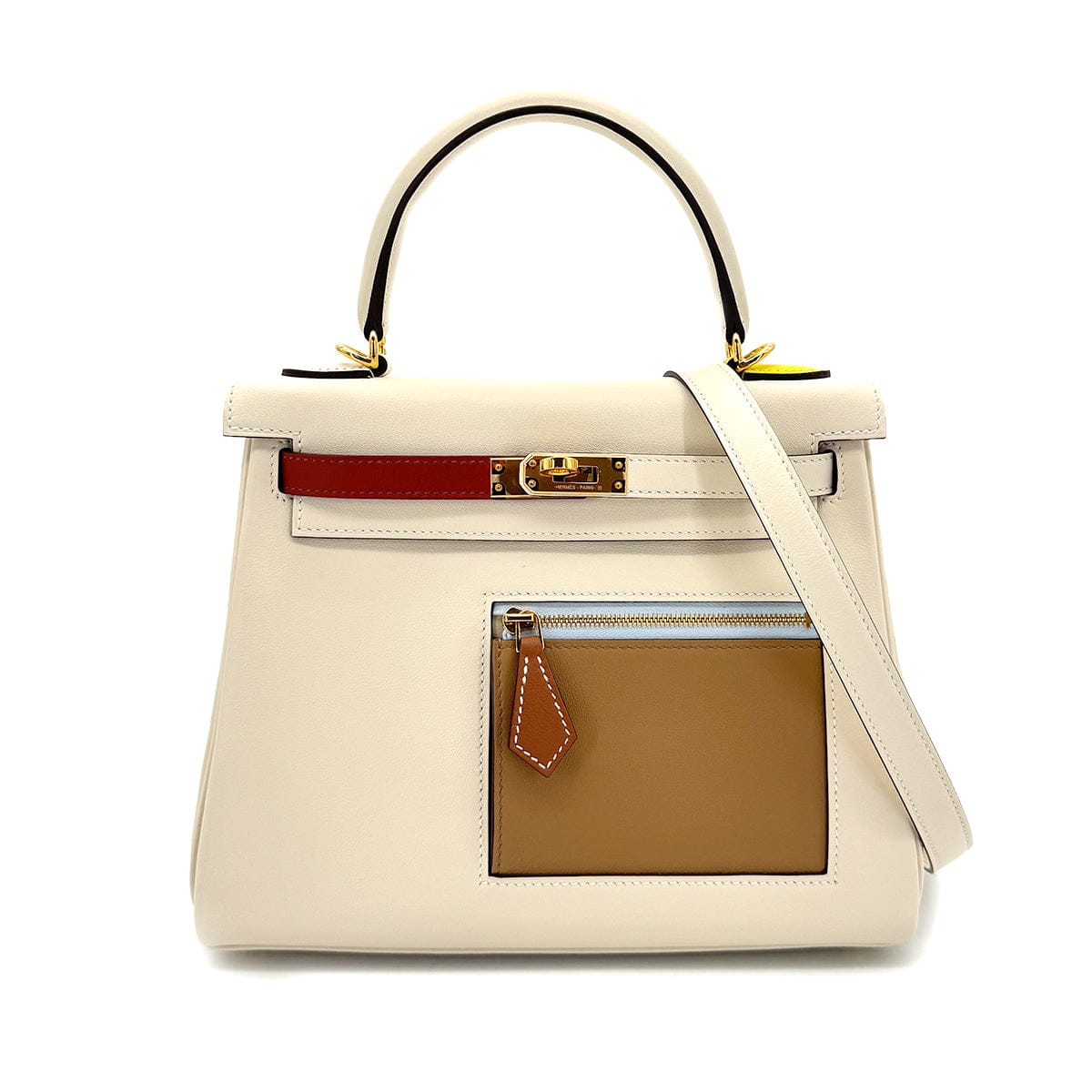 Luxury Promise Japan HERMES KELLY 25 COLORMATIC RETOURNE Nata Cuivre Lime Mauve Sylvestre  Mauve Sylvestre SWIFT HAND SHOULDER BAG U GHW 90306261