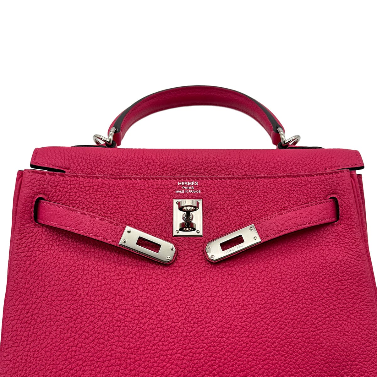 Luxury Promise Japan HERMES KELLY 25 RETOURNE FRANBOISE TOGO HAND SHOULDER BAG B PHW 90306281